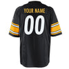 Image of Pittsburgh Steelers Custom Game Jersey - Black 2019