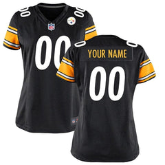 Pittsburgh Steelers Women's Custom Game Jersey - Black 2019