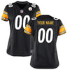 Image of Pittsburgh Steelers Women's Custom Game Jersey - Black 2019