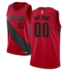 Portland Trail Blazers Custom Swingman Jersey Red - Statement Edition 2019