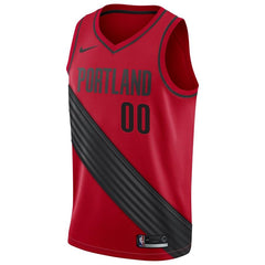 Portland Trail Blazers Custom Swingman Jersey Red - Statement Edition 2019