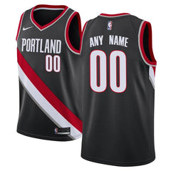 Portland Trail Blazers Swingman Custom Jersey Black - Icon Edition 2019