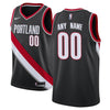 Image of Portland Trail Blazers Swingman Custom Jersey Black - Icon Edition 2019