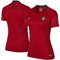 Portugal National Team Women's Home Replica Stadium Blank Jersey – Red 2019