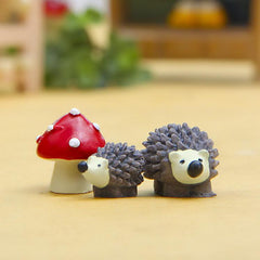 Hedgehog Mushroom Micro Landscape Ornament Toys Plant Accessories