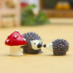 Hedgehog Mushroom Micro Landscape Ornament Toys Plant Accessories