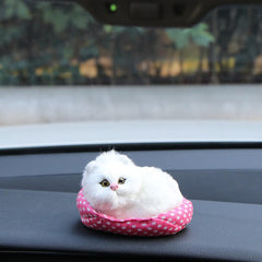 Mini Style Cute Cat Car Ornament