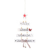 Image of Christmas Decorations Tree Ornament Patterned Hanging Accessories Supplies