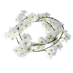 Sakura Hanging Vines Artificial Flower Bush Wedding Decoration Flowers Supplies