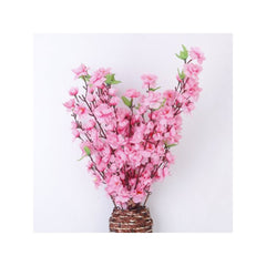 10pcs Peach Blossom Flowers Artificial Flowers Silk Flower Decorative Flowers Wreaths