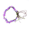 Image of Flower Crown Headband Bohemia Adjustable Tree Rattan Leaf Flower Garland Hair Wreath Wedding