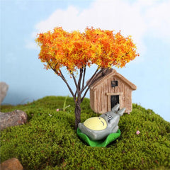 Miniature Fairy Garden Tree Plant Ornament Miniature Dollhouse Pots Decor Moss Bonsai Micro Landscape