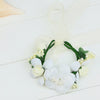 Image of 2Pcs Flower Wreath Crown Adjustable Floral Headband Garland with Flower Wristband for Wedding Festival Party