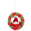 Image of Santa Claus Wreath Christmas Pendant Hanging Ornament