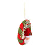 Image of Santa Claus Wreath Christmas Pendant Hanging Ornament