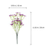 Image of Artificial Flowers Babysbreath 5 Branch Simulation Flower for Home Wedding Decration Flowers