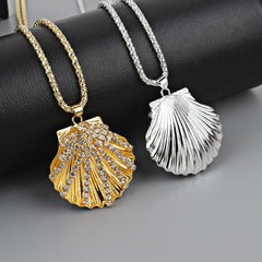 Alloy Clavicle Chain Shell Geometric Necklace Ornaments