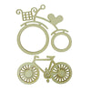 Image of Wooden Bicycle Ornaments Bike Cutout Wood Slices Crafts for DIY Crafting Ornament Decoration