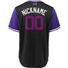 Image of Colorado Rockies Majestic Players' Weekend Cool Base Pick-A-Player Roster Jersey – Black/Purple 2019