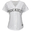 Image of Colorado Rockies Majestic Women's Home Cool Base Team Jersey - White/Purple 2019