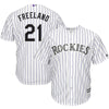 Image of Kyle Freeland Colorado Rockies Majestic Alternate Cool Base Replica Player Jersey - White/ Purple 2019