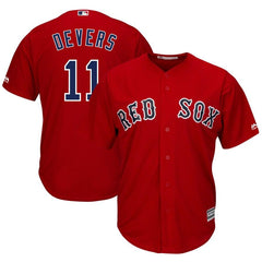 Rafael Devers Boston Red Sox Majestic Alternate Official Cool Base Player Jersey - Scarlet 2019