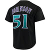 Image of Randy Johnson Arizona Diamondbacks Mitchell &amp; Ness Fashion Cooperstown Collection Mesh Batting Practice Jersey - Black 2019