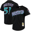 Image of Randy Johnson Arizona Diamondbacks Mitchell &amp; Ness Fashion Cooperstown Collection Mesh Batting Practice Jersey - Black 2019