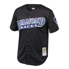 Randy Johnson Arizona Diamondbacks Mitchell & Ness Youth Cooperstown Collection Mesh Batting Practice Jersey – Black 2019