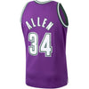 Image of Ray Allen Milwaukee Bucks Mitchell &amp; Ness Hardwood Classics 2000-01 Swingman Jersey – Purple 2019