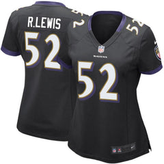 Ray Lewis Baltimore Ravens Women's Game Jersey - Black 2019