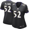 Image of Ray Lewis Baltimore Ravens Women's Game Jersey - Black 2019