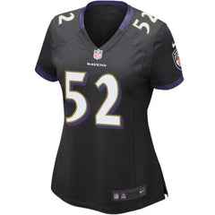 Ray Lewis Baltimore Ravens Women's Game Jersey - Black 2019
