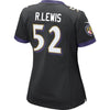 Image of Ray Lewis Baltimore Ravens Women's Game Jersey - Black 2019
