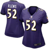 Image of Ray Lewis Baltimore Ravens Women's Game Jersey - Purple 2019