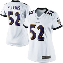 Ray Lewis Baltimore Ravens Women's Game Jersey - White 2019