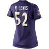 Image of Ray Lewis Baltimore Ravens Women's Limited Jersey - Purple 2019