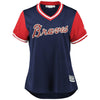 Image of Freddie Freeman "Andrew" Atlanta Braves Majestic Women's Players' Weekend Cool Base Jersey – Navy/Red 2019