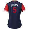Image of Freddie Freeman "Andrew" Atlanta Braves Majestic Women's Players' Weekend Cool Base Jersey – Navy/Red 2019