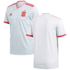 Image of Spain National Team Away Replica Blank Jersey – Light Blue/Red 2019