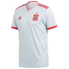 Spain National Team Away Replica Blank Jersey – Light Blue/Red 2019