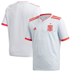 Spain National Team Youth Away Replica Blank Jersey – Light Blue/Red 2019