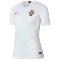 Portugal National Team Women's Away Replica Stadium Blank Jersey – White/Red 2019