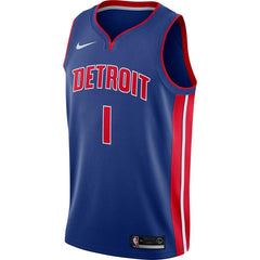 Reggie Jackson Detroit Pistons Swingman Jersey Blue - Icon Edition 2019