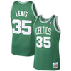 Image of Reggie Lewis Boston Celtics Mitchell &amp; Ness 1987-88 Hardwood Classics Swingman Jersey – Kelly Green 2019