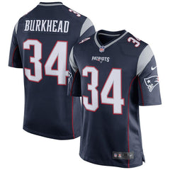 Rex Burkhead New England Patriots Game Jersey - Navy 2019