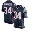 Image of Rex Burkhead New England Patriots Game Jersey - Navy 2019