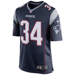 Rex Burkhead New England Patriots Game Jersey - Navy 2019