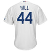 Image of Rich Hill Los Angeles Dodgers Majestic Home Cool Base Replica Player Jersey - White 2019