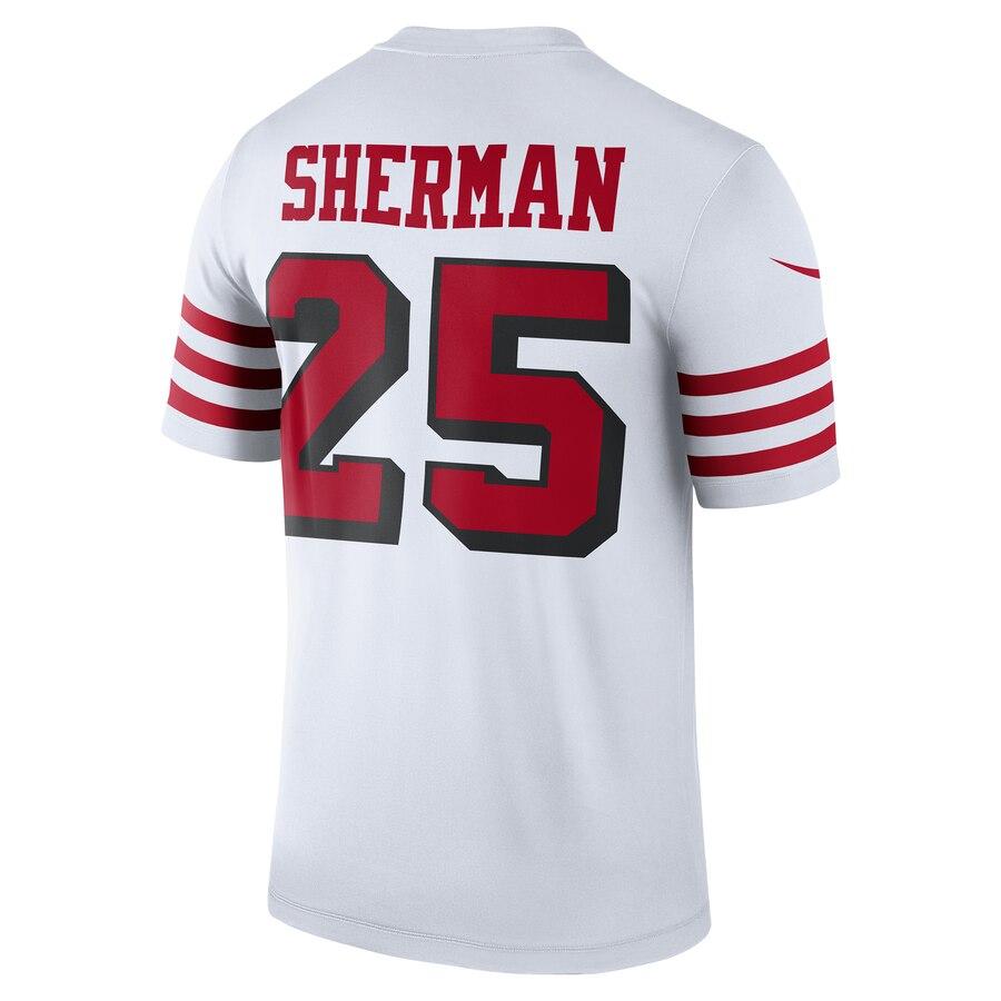 Richard Sherman San Francisco 49ers Color Rush Legend Player Jersey – White 2019
